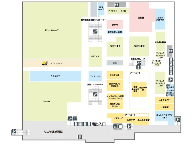 2階のフロアマップ