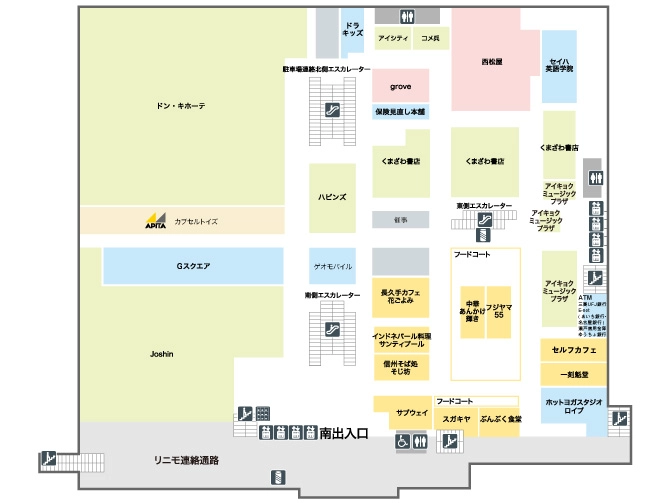 2階のフロアマップ